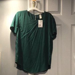 Brand new hunter green express blouse